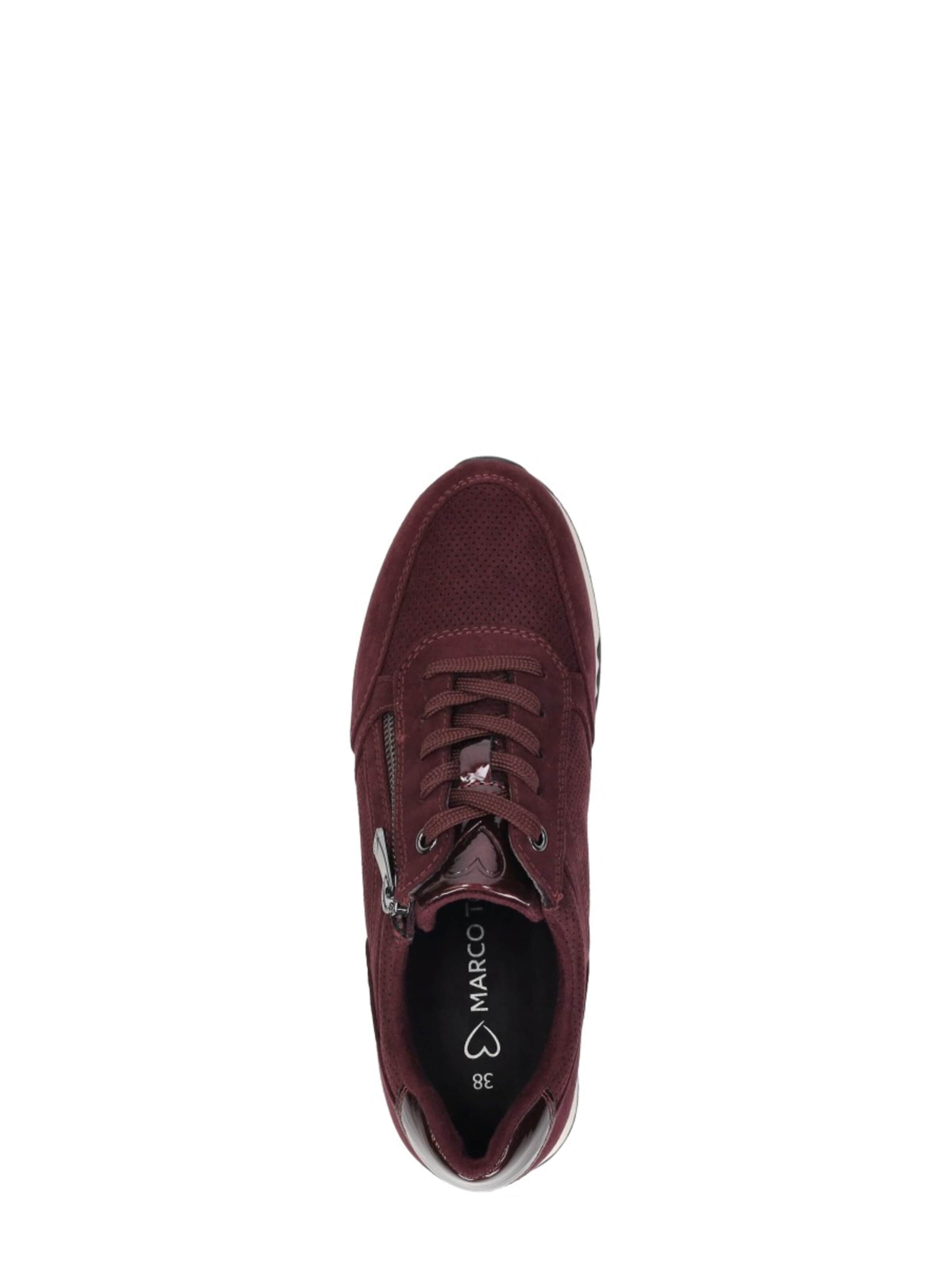 Baskets basses 'Sneakers Laag' MARCO TOZZI en rouge