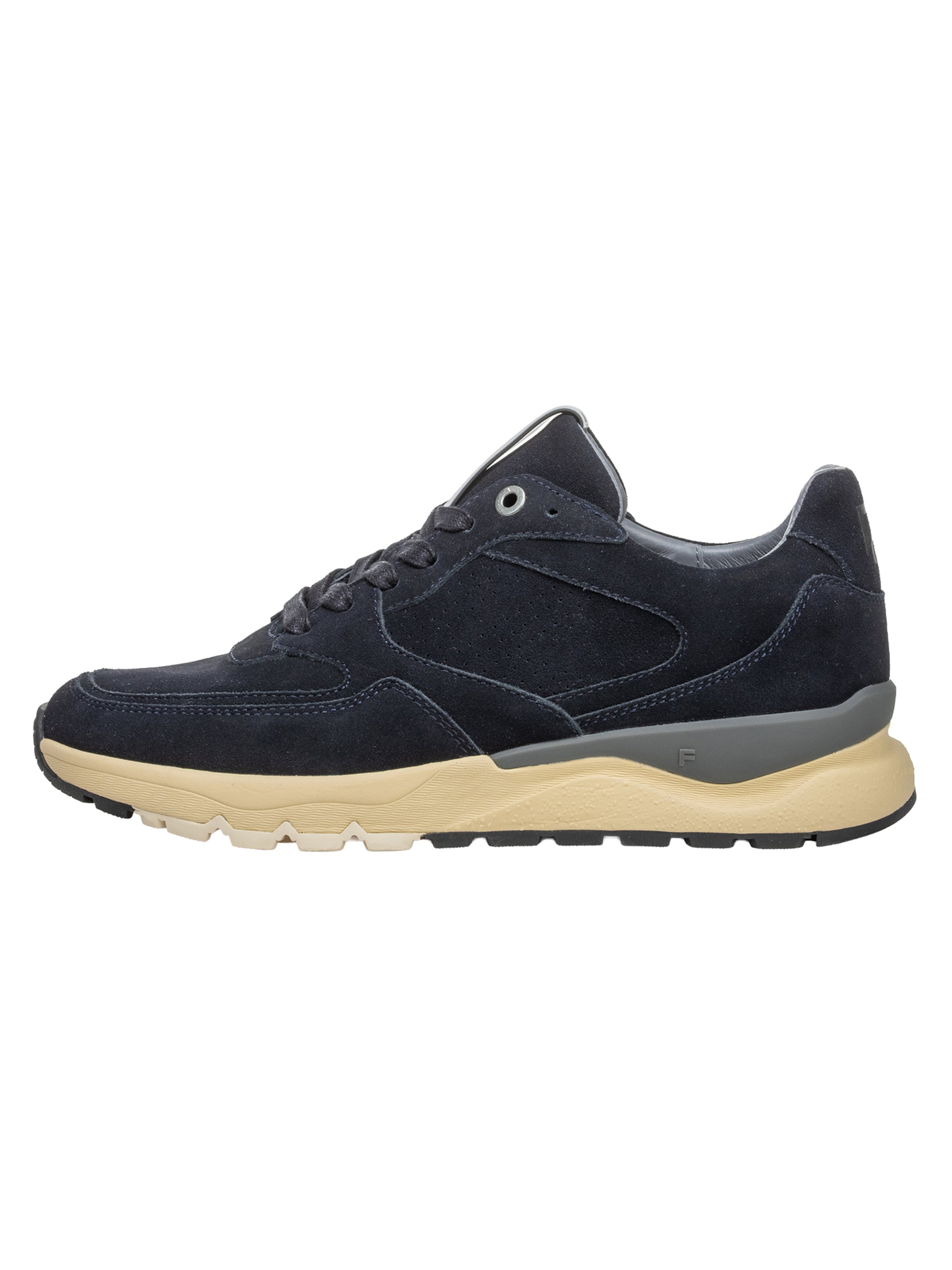 Sneaker bassa 'De Treener 07' di Floris van Bommel in blu: frontale