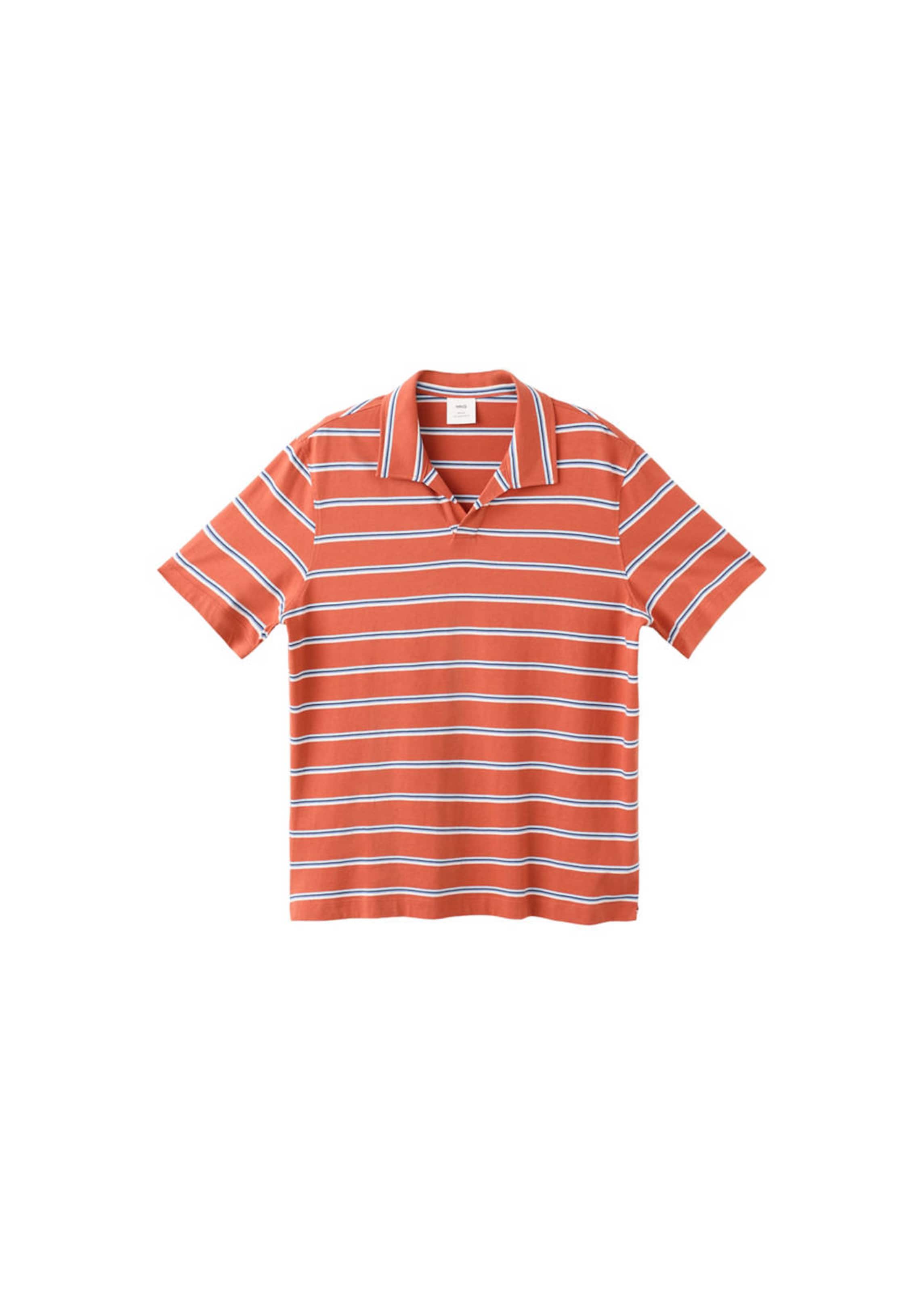 MANGO MAN Shirt 'Dyepr' in Orange: front