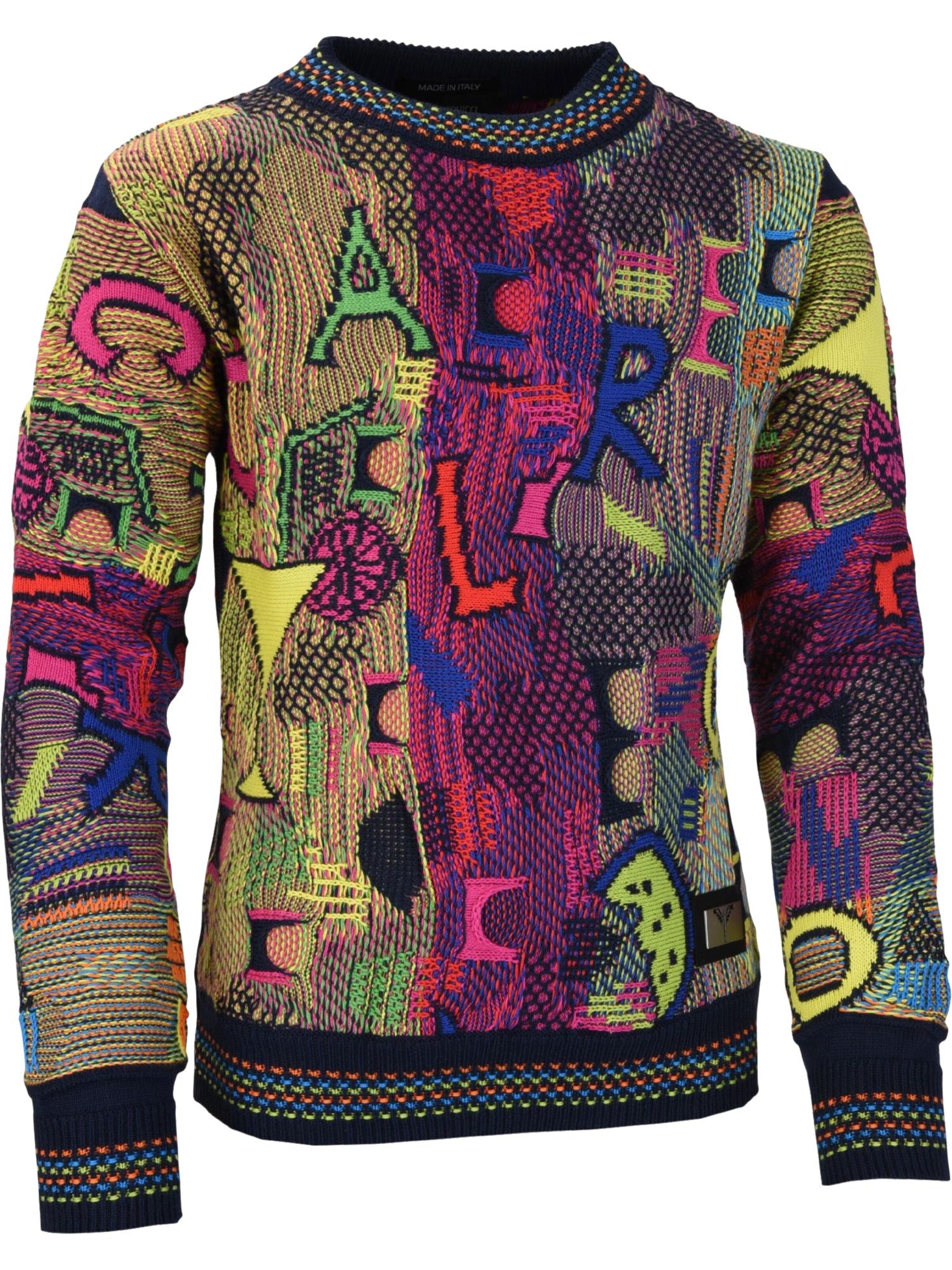 Pull-over 'Casotti' Carlo Colucci en mélange de couleurs : devant