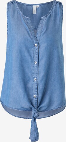 QS by s.Oliver Blouse in Blauw: voorkant