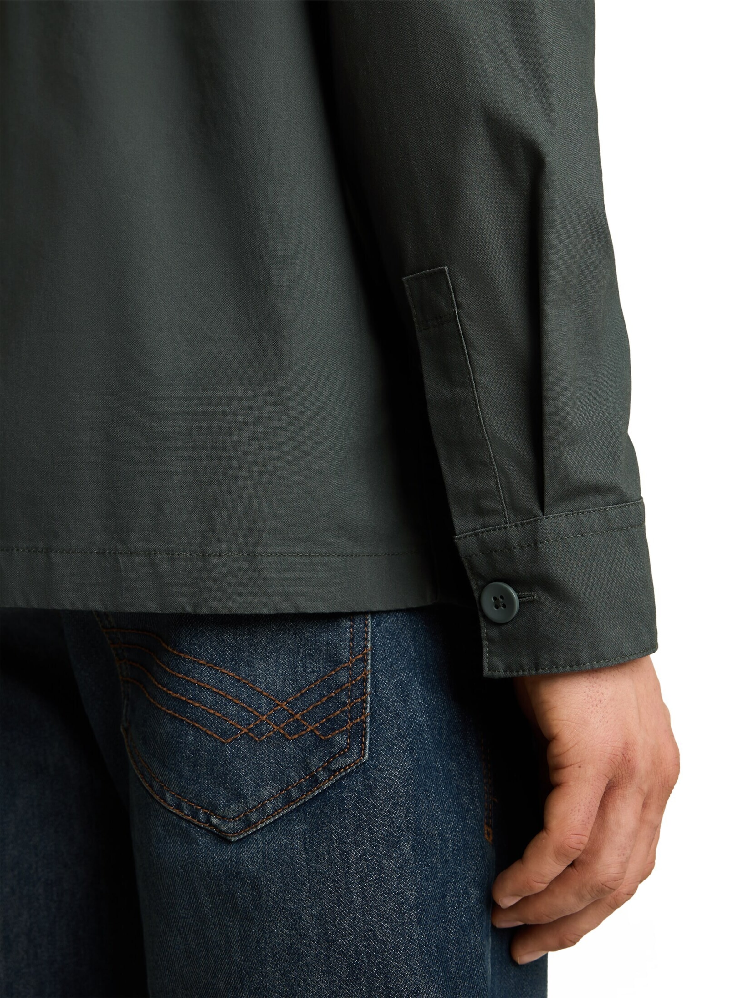 TOM TAILOR Regular fit Button Up Shirt in Green