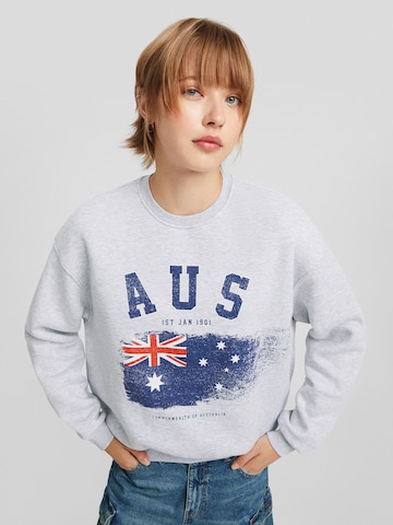 Bershka Sweatshirt in Grey