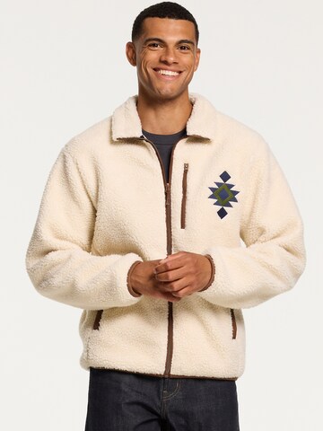 Shiwi - Sudadera con cremallera en beige: frente