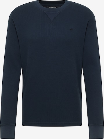 MUSTANG Sweatshirt ' Asheville ' in Blau: Vorderseite