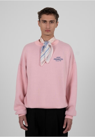 Sweat-shirt 'Vortex' Prohibited en rose