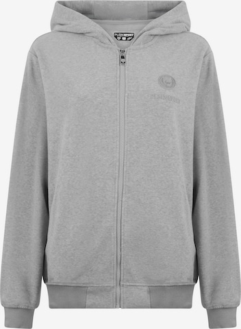 Plein Sport - Sudadera con cremallera en gris: frente