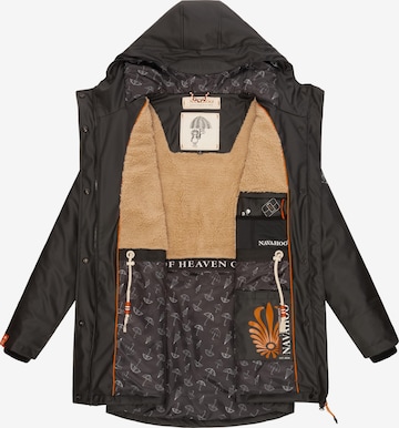 NAVAHOO Between-seasons coat 'Rainy Forest' in Black