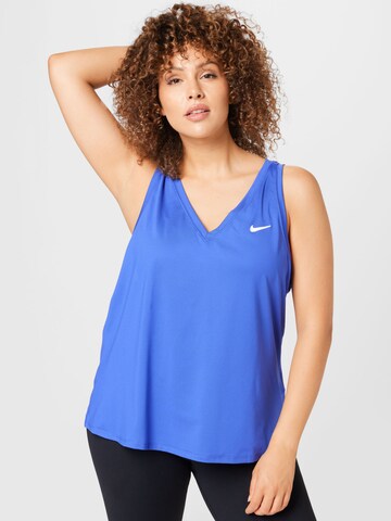 Sport top 'Victory' de la Nike Sportswear pe albastru: față