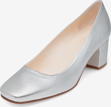 Henry Stevens Pumps 'Audrey P50' in Silber: Vorderseite