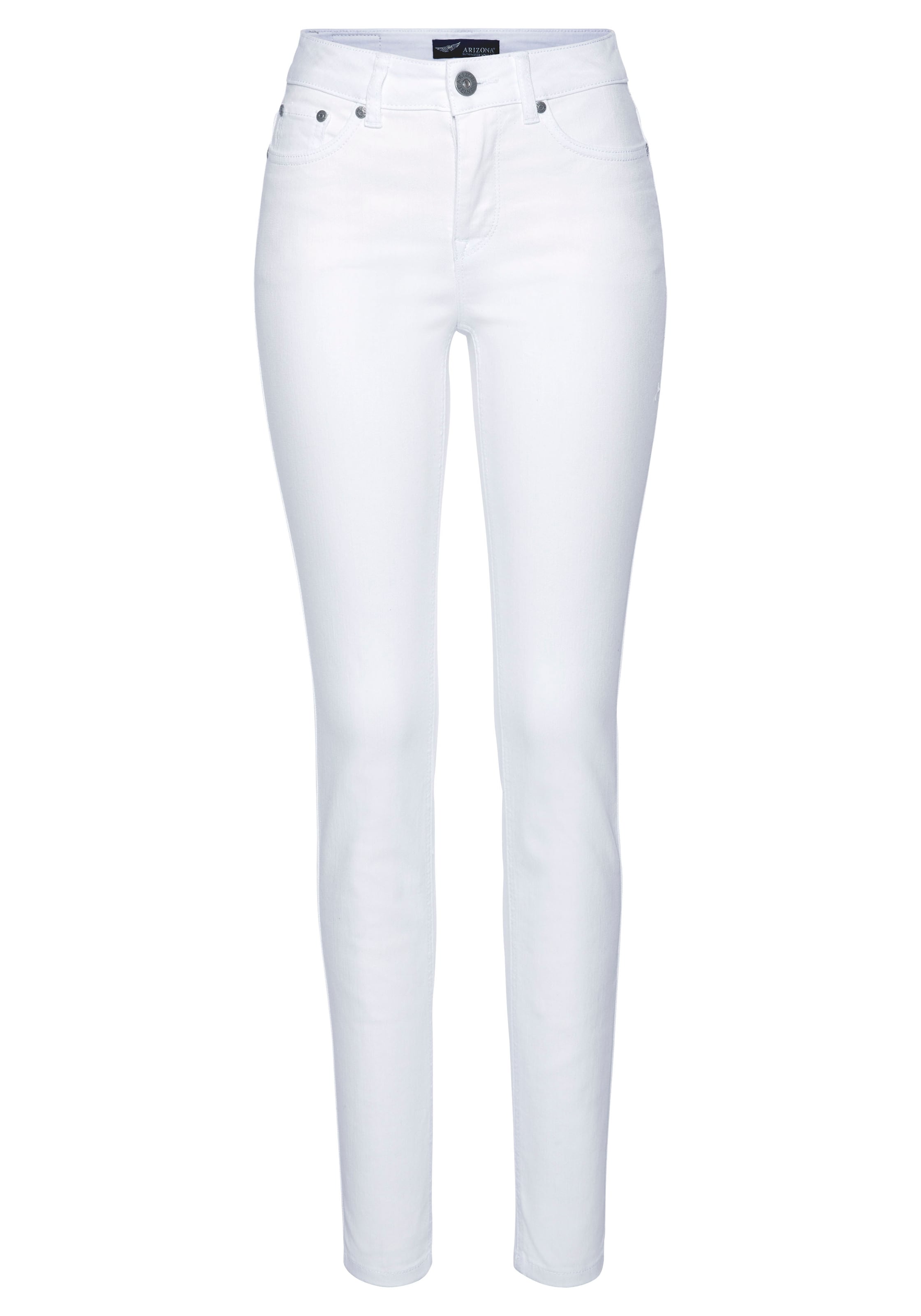 ARIZONA Skinny Jeans in White: front