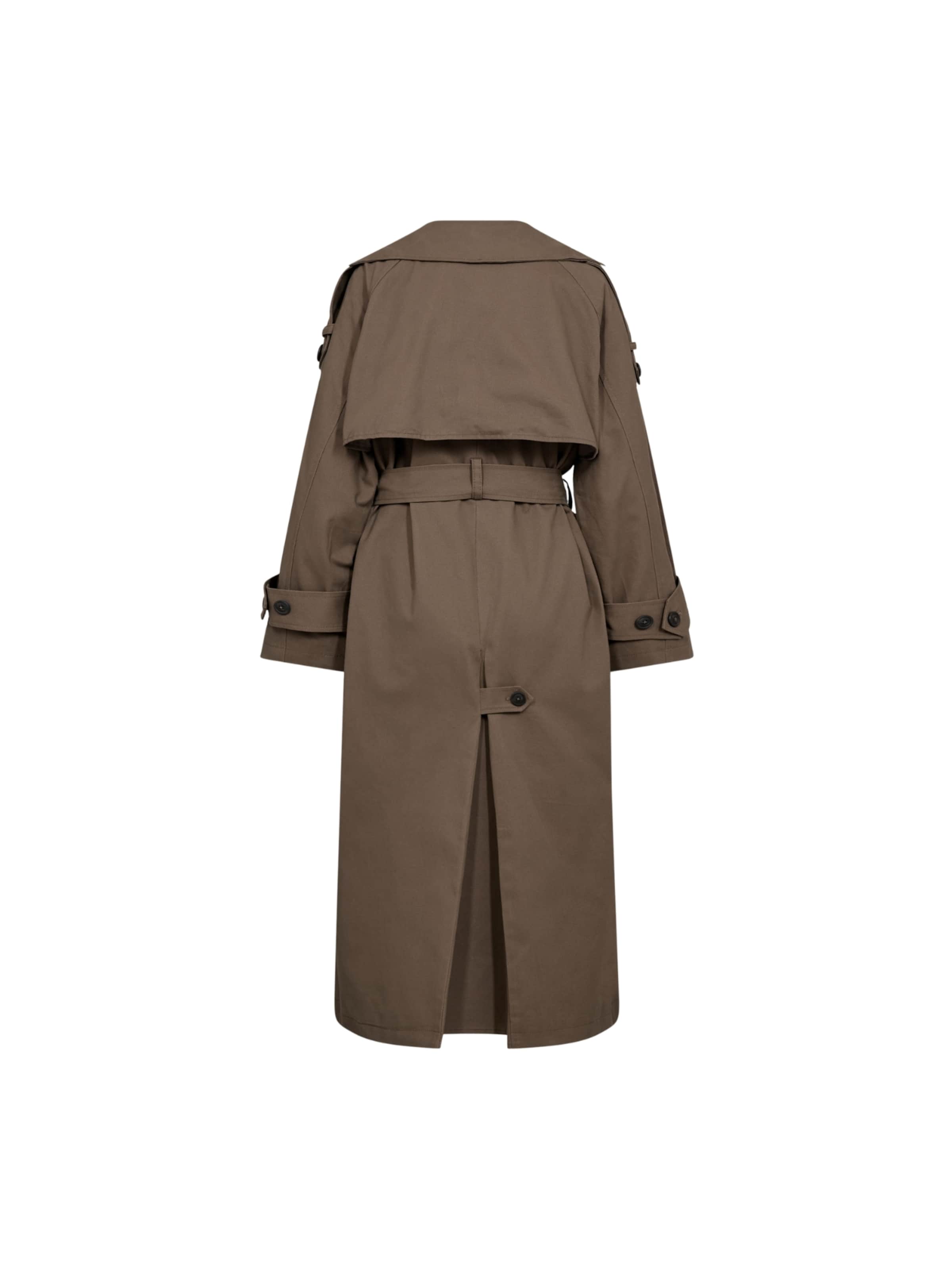 co'couture Between-seasons coat 'Ethan' in Brown