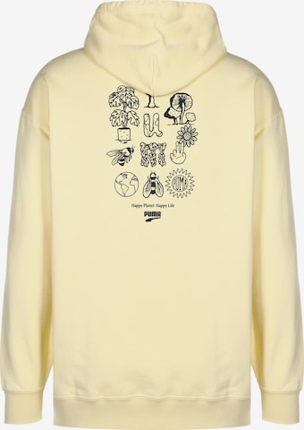 Sweat-shirt 'Downtown' PUMA en jaune