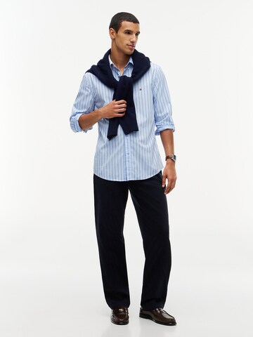 TOMMY HILFIGER Regular Fit Hemd 'Flex' in Blau