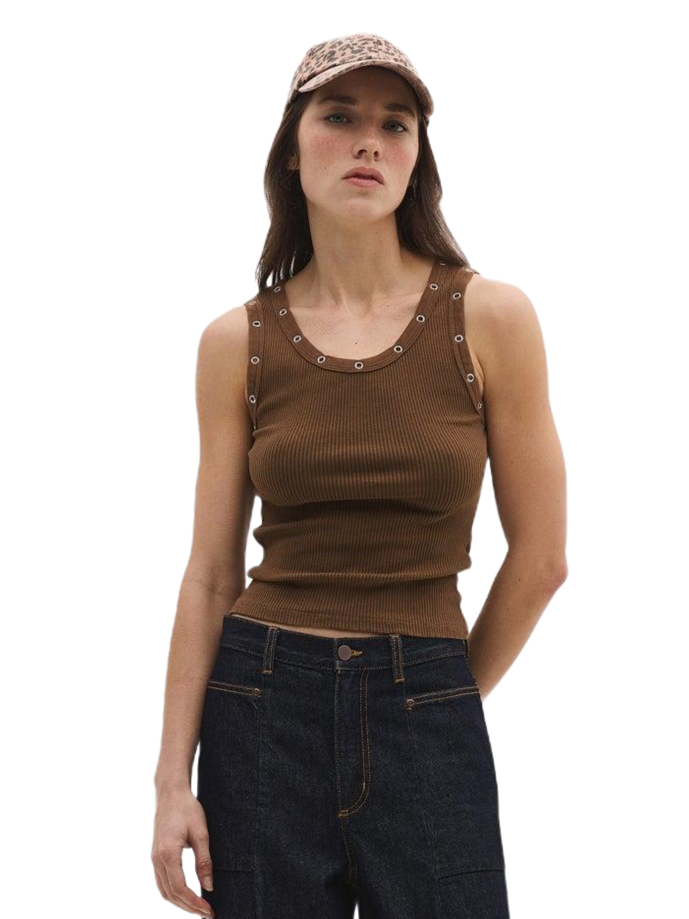 Haut No Matter What en marron : devant