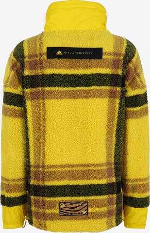 ADIDAS BY STELLA MCCARTNEY Athletic Fleece Jacket 'Fleece Jacquard Winter' in Yellow