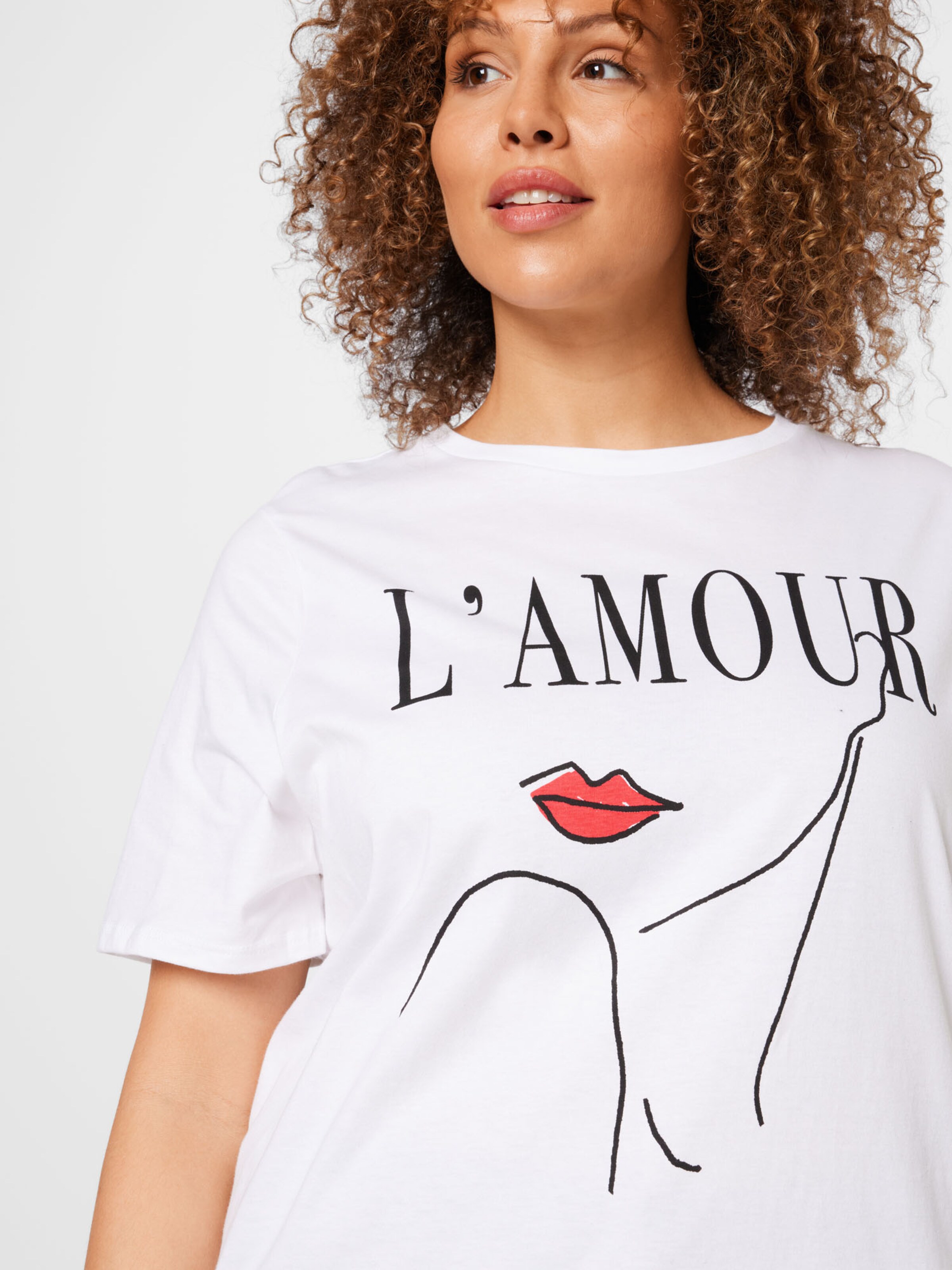 Frauen Shirts & Tops River Island Plus T-Shirt in Weiß - IO84195 Frauen Shirts & Tops River Island Plus T-Shirt in Weiß - IO84195