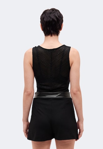 ABOUT YOU Shirt Bodysuit 'Finja' in Black