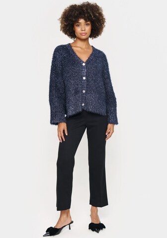 SAINT TROPEZ Knit Cardigan in Blue