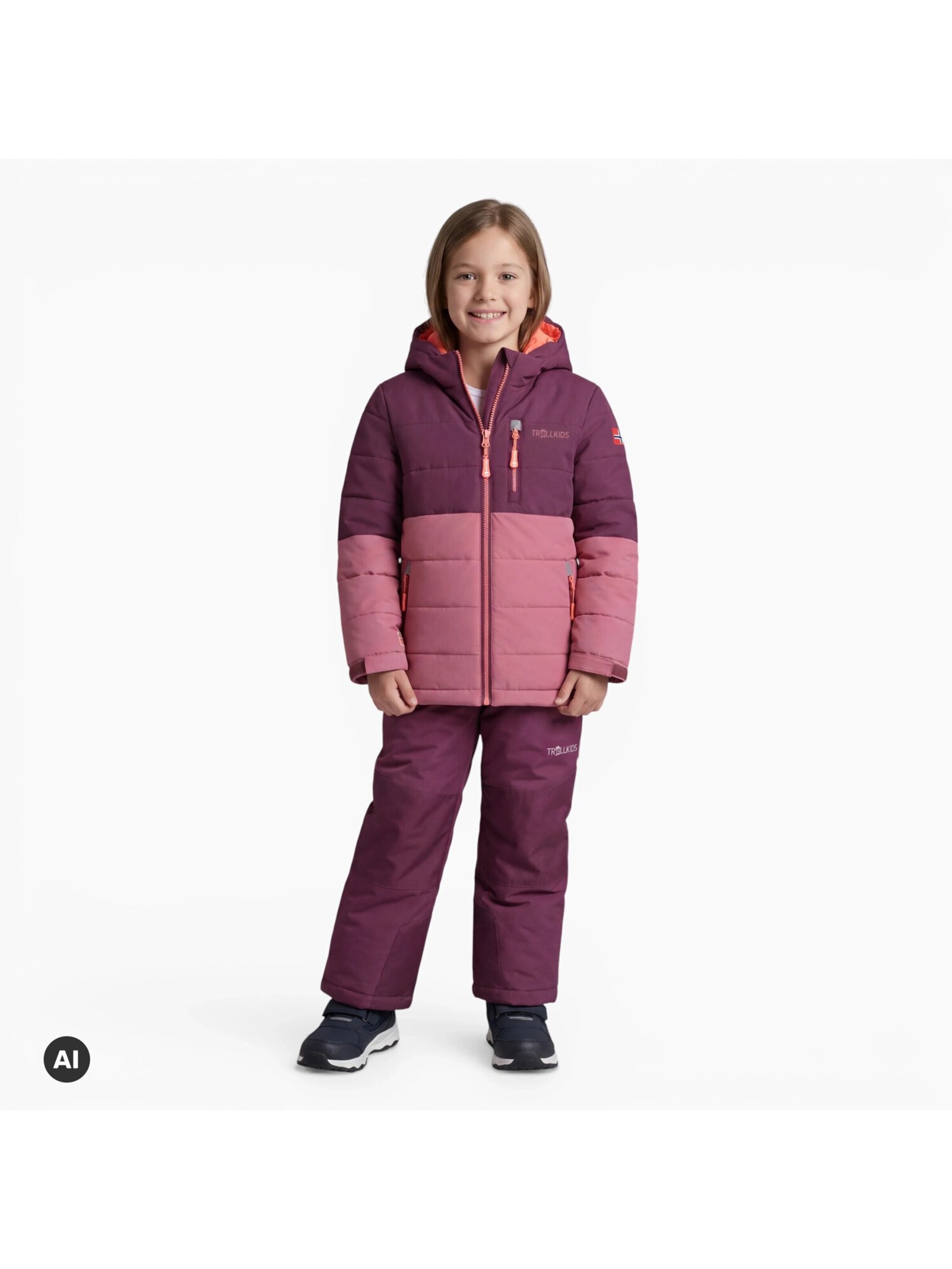 TROLLKIDS Winter Jacket in Red