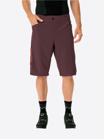 VAUDE Regular Outdoor trousers 'Ledro ' in Red: front
