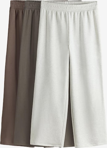 The SetWide Leg/ Široke nogavice Hlače - smeđa boja: prednji dio