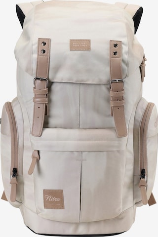 NitroBags Backpack in Beige: front