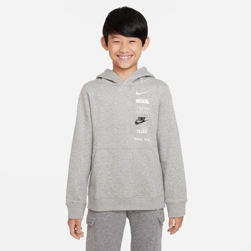 Sweat Nike Sportswear en gris : devant