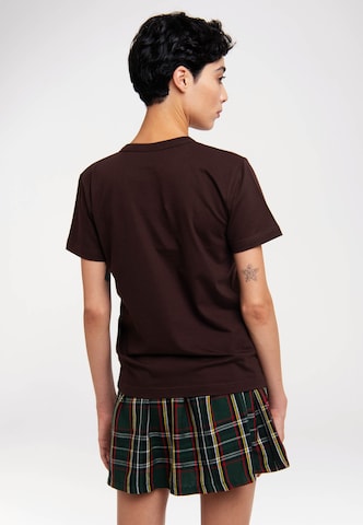 LOGOSHIRT Shirt 'Marvel - Mighty Thor' in Brown