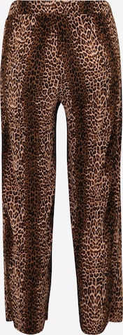 MAMALICIOUS Wide leg Trousers 'LAURA' in Brown
