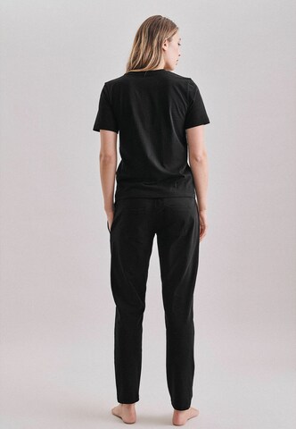 SEIDENSTICKER Regular Pajama Pants 'Schwarze Rose' in Black