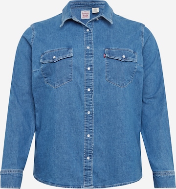 Levi's® Plus Bluse in Blue: front
