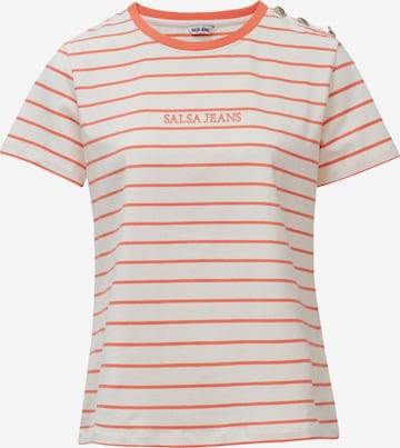 T-shirt Salsa Jeans en orange : devant