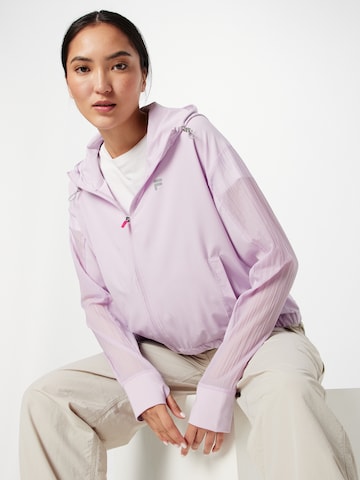 FILA Training jacket 'Riva' in Purple: front