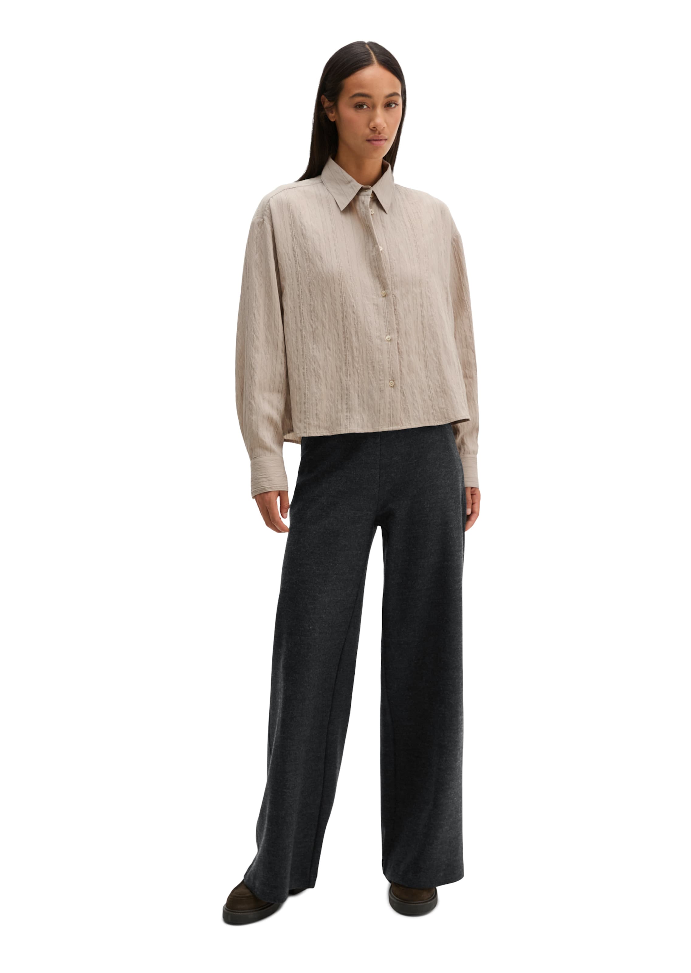 Marc O'Polo Blouse in Beige: front