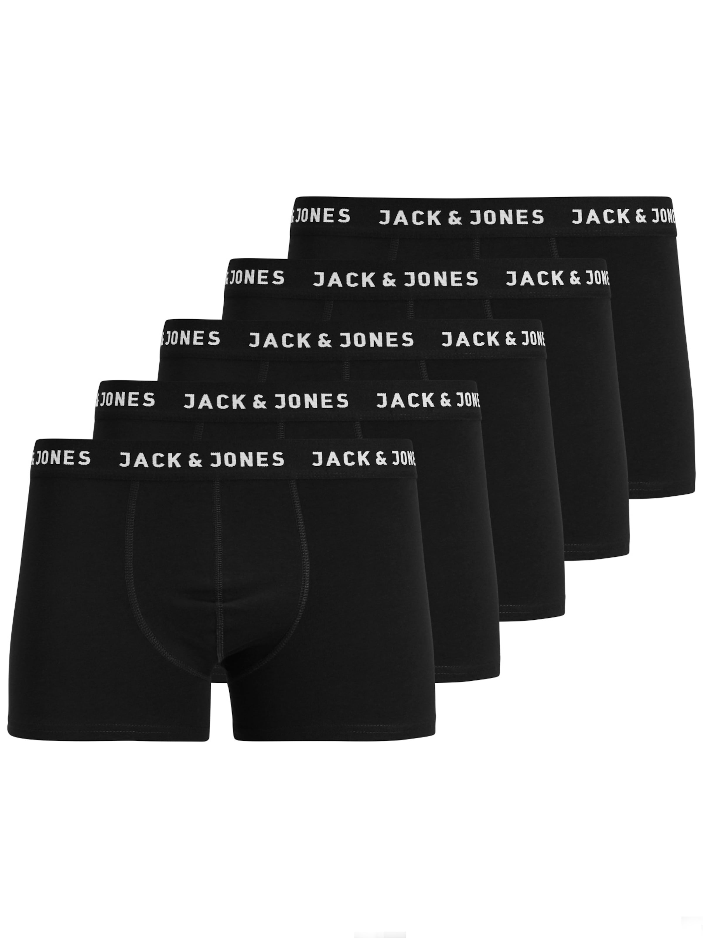 Boxeri 'JACHuey' de la JACK & JONES pe negru: față