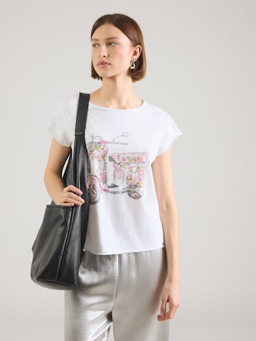 Hailys - Camisa 'Sv44enja' em branco: frente