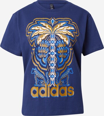 T-shirt fonctionnel 'adidas x FARM Rio' ADIDAS SPORTSWEAR en bleu : devant