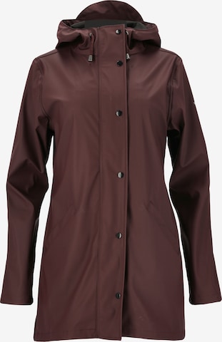 Veste outdoor 'Petra' Weather Report en marron : devant