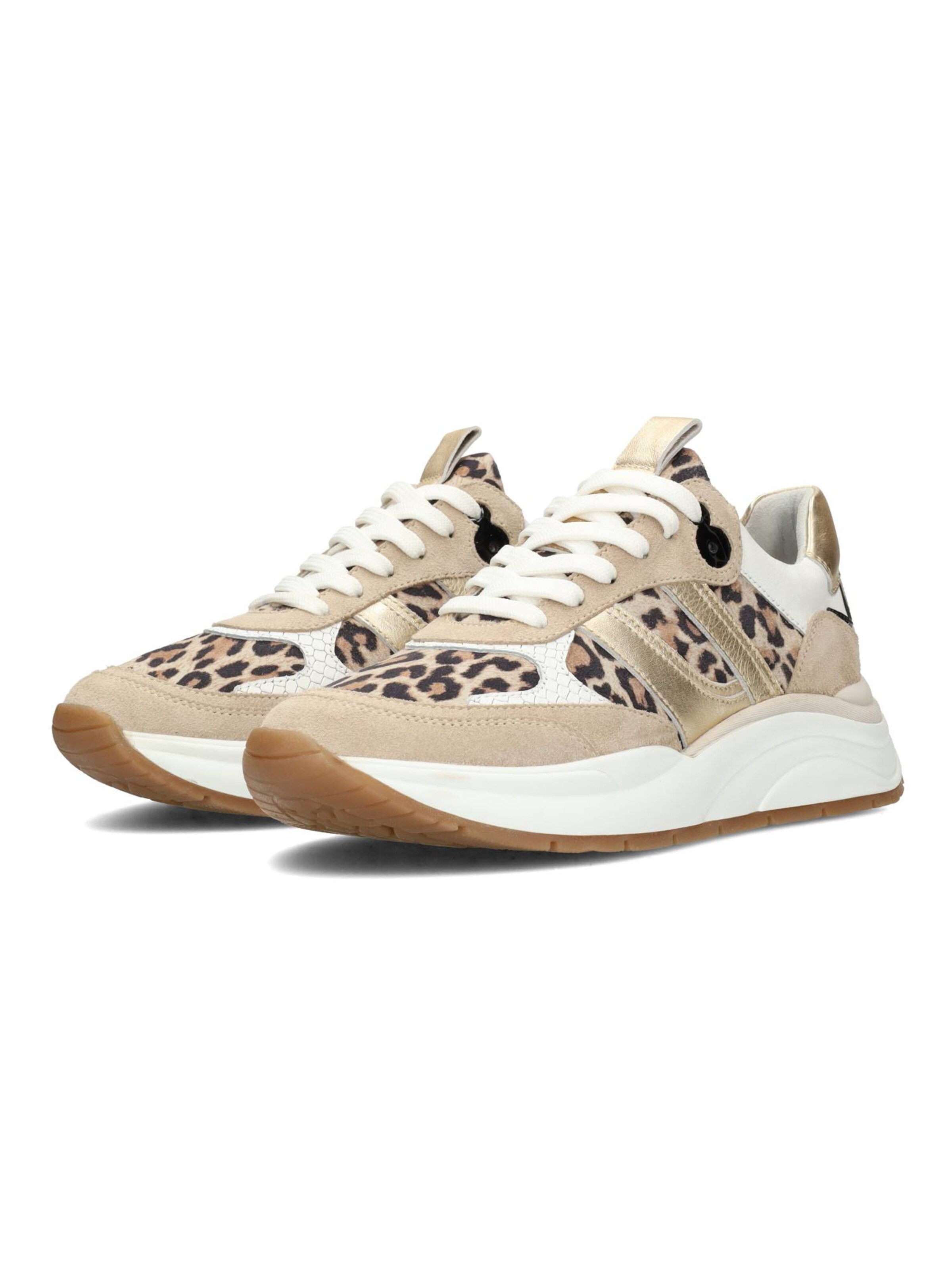 PS Poelman Sneakers laag in Beige