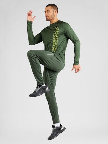 Hummel Regular Workout Pants 'Strength' in Green