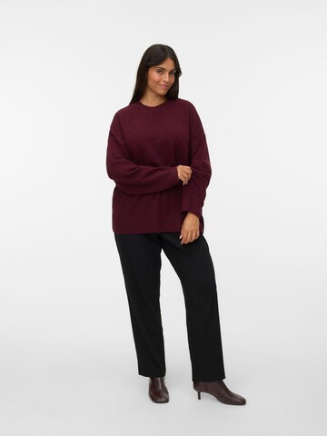 Vero Moda Curve Pullover 'VMCBoom' in Rot: Vorderseite