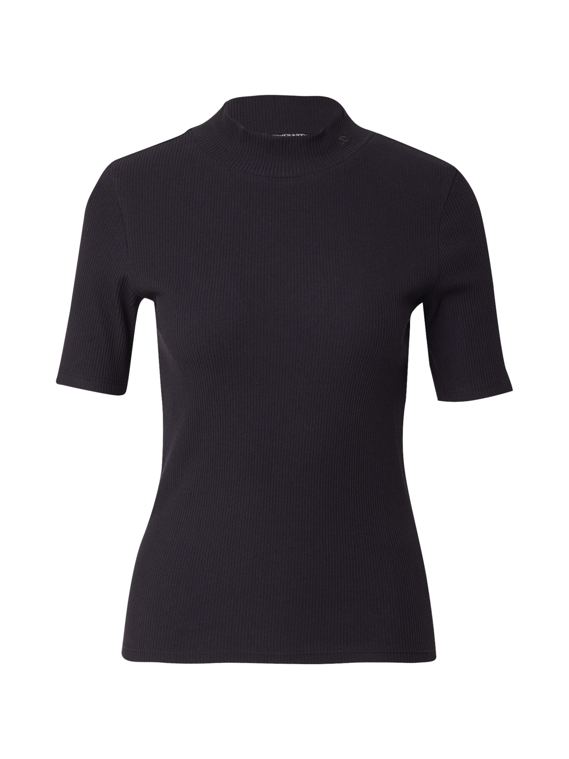 SCOTCH & SODA Tričko – černá: přední strana