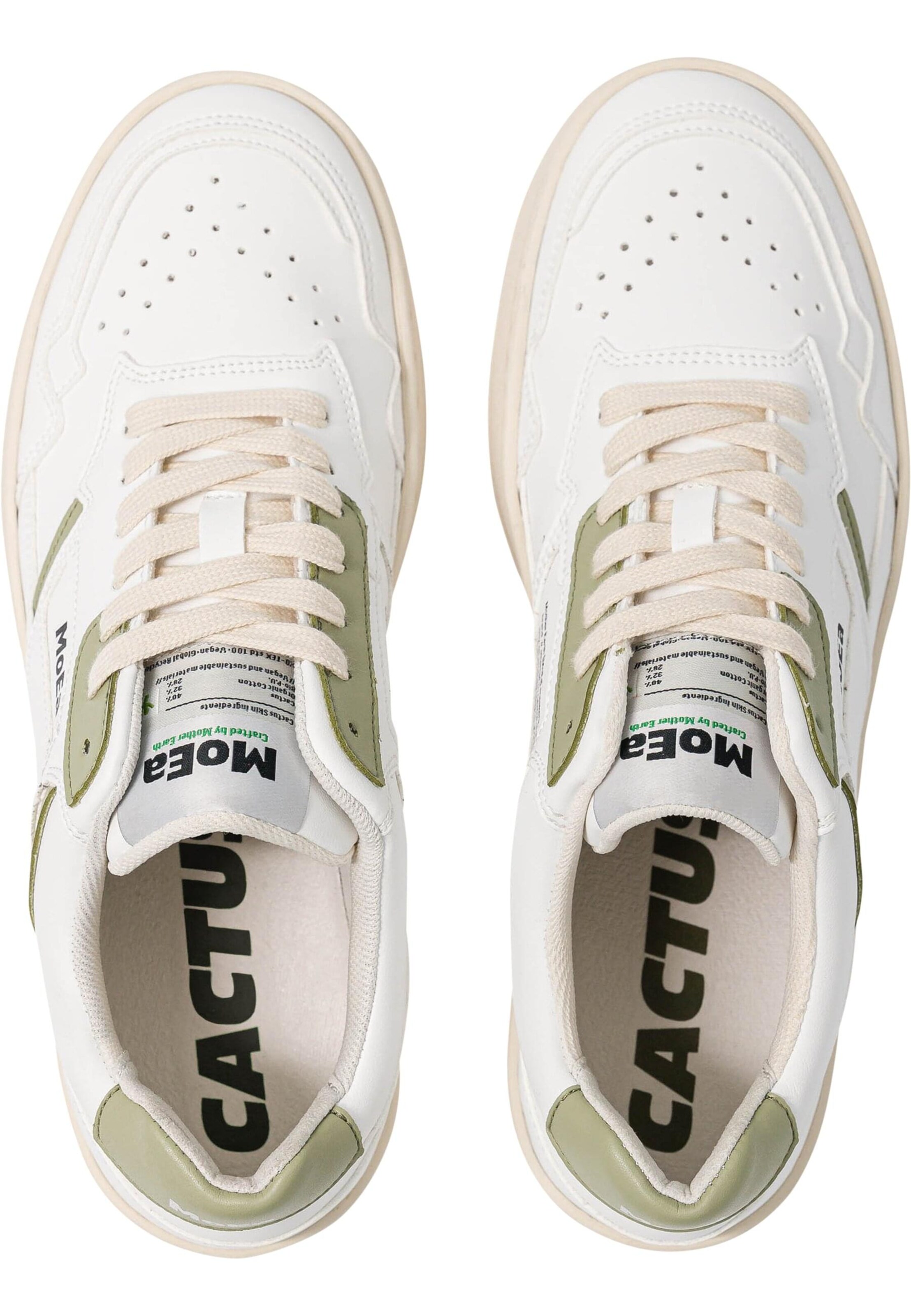 Sneaker bassa 'Gen1 - Cactus' di MoEa in bianco