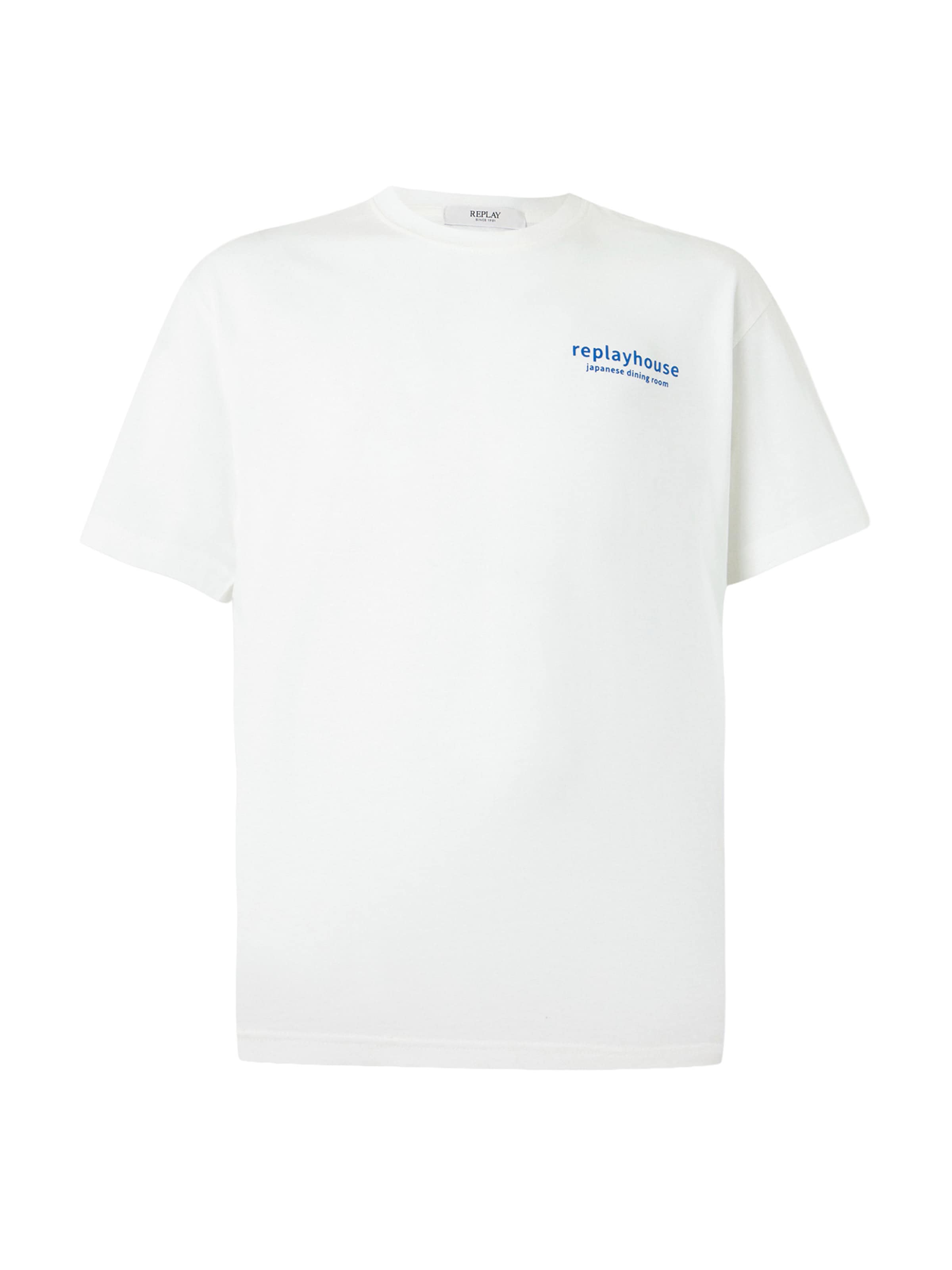 REPLAY Shirt in Wit: voorkant