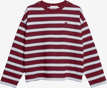 Sweat-shirt 'FRANKAA' ARMEDANGELS en rouge : devant