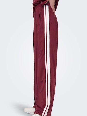 Wide Leg Pantalon ONLY en rouge
