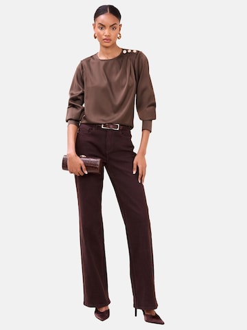 Lipsy Bluse in Braun: Vorderseite