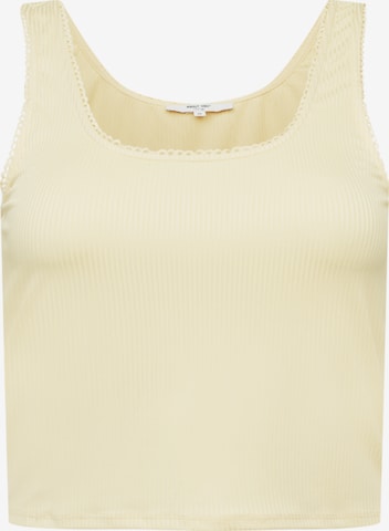 ABOUT YOU Curvy Top 'Greta' in Yellow: front