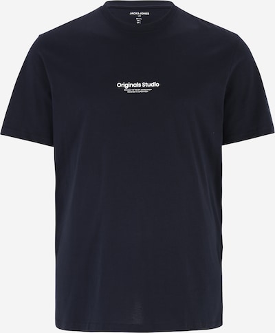 Jack & Jones Plus Skjorte 'Vesterbro' i mørkeblå / hvit, Produktvisning